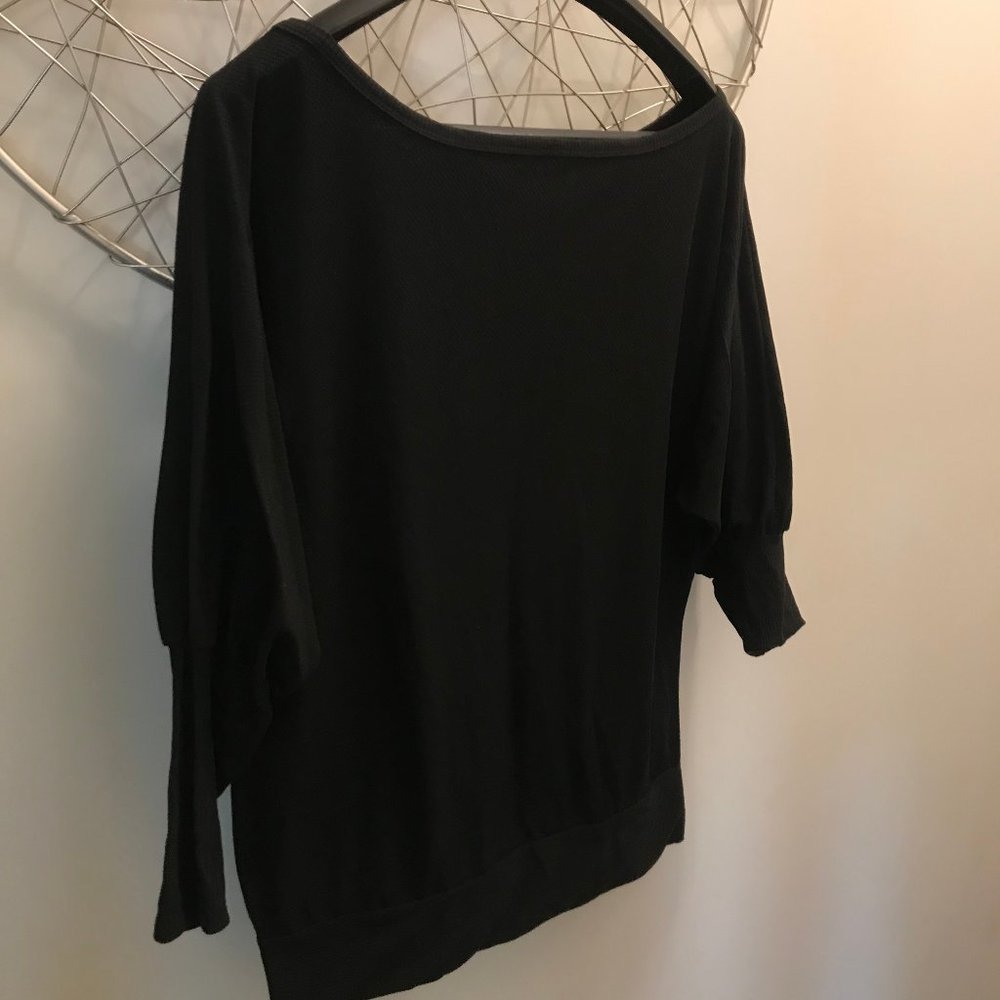 Black Batwing Top